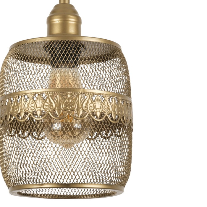 Opviq Lámpara de araña de metal dorado ajustable